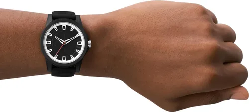 Vista 4 de AX Armani Exchange - Reloj cronógrafo para hombre con correa de cuero, acero inoxidable o silicona