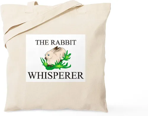 Vista 26 de CafePress Ascii Rabbit Tote Bag - Bolsa de lona natural, bolsa de compras reutilizable