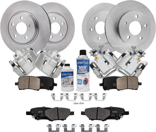 Vista 86 de Detroit Axle - 4 rotores de freno para Ford 1994-2004 Mustang, rotores de freno de disco delanteros y traseros 1995 1996 1997 1998 1999 2000 2001