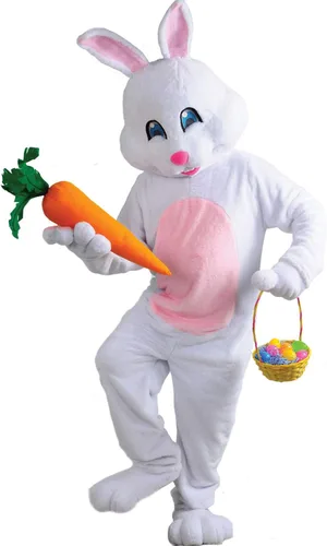 Vista 3 de Disfraz de conejo de Pascua de lujo