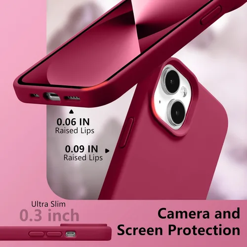 Vista 230 de Funda magnética de silicona para iPhone 13 Pro, color blanco antiguo [Compatible con Magsafe] [Forro de microfibra suave antiarañazos], funda