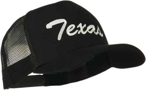 Vista 5 de e4Hats Gorra de malla bordada de Texas Mid States Negro