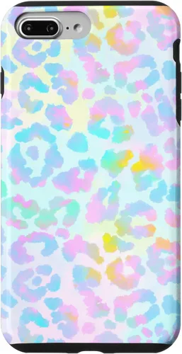 Vista 12 de Colorido lindo arco iris Tie Dye sirena Boho Leopard caso para iPhone 17
