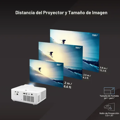 Vista 4 de ViewSonic Proyector láser LS740HD 1080P, 5500 lúmenes, cine en casa Full HD