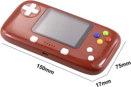 Vista 4 de Máquina de juego con 400 juegos clásicos FC Consola de juegos de mano, pantalla a color de 2.8 pulgadas, soporte para salida de TV, regalo