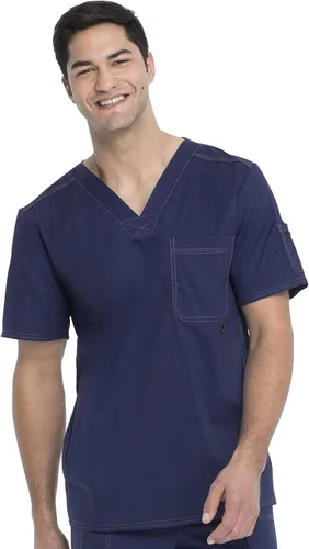 Vista 6 de Dickies Gen Flex Hombre Scrubs Top Cuello en V 81722