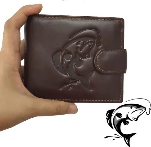 Vista 142 de Hombres Cool Eagle Wolf Caballo Totem Cuero Vaca Vertical Cartera Cremallera Multi-tarjeta Titular, Tótem de caballo, Minimalista