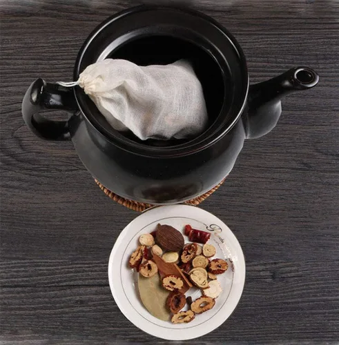Vista 3 de 20 bolsas de cocina para especias de 5 x 6 pulgadas, bolsas de té reutilizables para hierbas