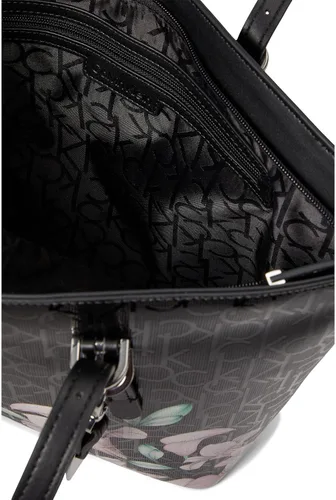 Vista 3 de Calvin Klein Serafina Tote Negro Floral Talla única, Negro Floral