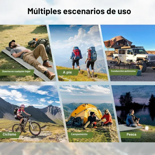 Vista 7 de YIKI - Colchoneta de espuma de celda cerrada para campamento, 72.8 x 22 pulgadas, alfombrilla de dormir de espuma plegable ultraligera con capa
