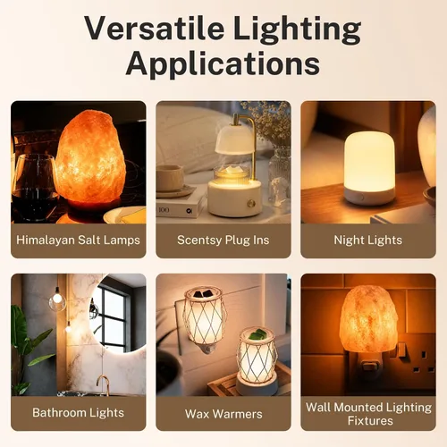 Vista 6 de 25W E12 Salt Lamp Bulb 120V 2700K Replacement Light Bulb