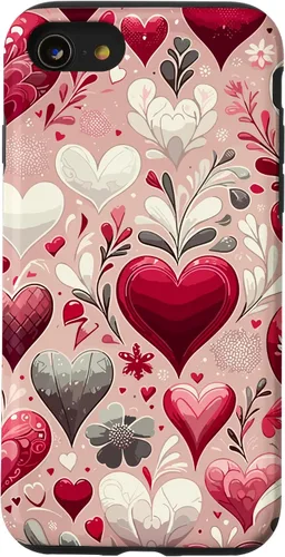 Vista 16 de Funda romántica para iPhone 11 Pro Max con corazones encantadores para el día de San Valentín