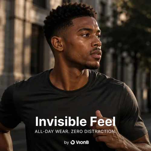 Vista 6 de Air Skin Tones Invisible Earbuds for Small Ears - Wireless Bluetooth 5.4, Skin-Matching Mini Stemless Ear Buds, IPX5 Waterproof, Crystal Clear Calls