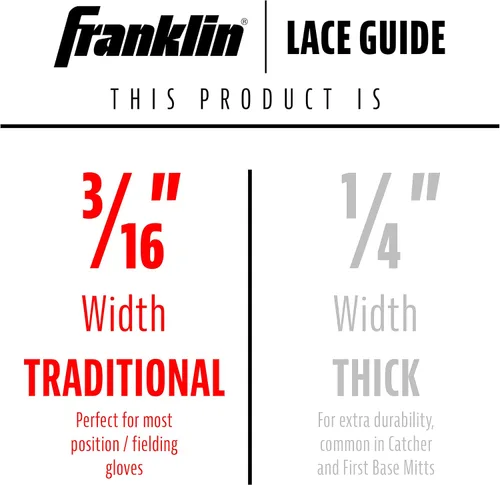 Vista 6 de Franklin Sports Kit de reparación de cordones para guantes, guantes de béisbol de Dr. Glove + Cordones de cuero para guantes de sóftbol + aguja