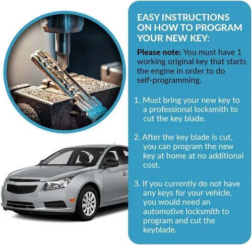 Vista 5 de Keyless2Go llavero de apertura remota de 5 botones para Impala Malibu Camaro Cruze Equinox y otros vehículos que utilizan FCC OHT01060512