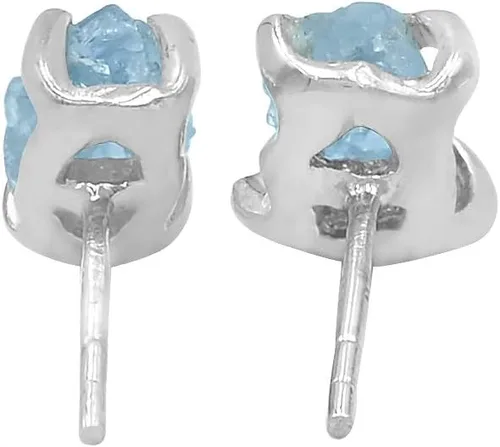 Vista 4 de Starborn Creations - Arete de piedras preciosas, Plata de ley, CAQMEA002