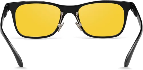 Vista 3 de SAMNI Anteojos antideslumbrantes de conducción nocturna Gafas de visión nocturna con lentes TAC tintadas amarillas polarizadas para hombres