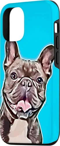 Vista 2 de Funda para iPhone 12/12 Pro con diseño de bulldog francés