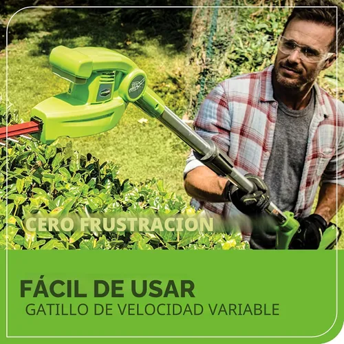 Vista 5 de Greenworks Sierra de poste de 40V de 8" + Cortasetos de poste, batería de 2.0Ah (Gen 1)
