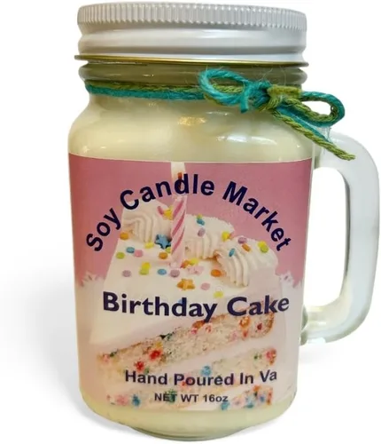 Vista 93 de Velas perfumadas de soja Velas hechas a mano y altamente aromáticas que queman hasta 85 horas en tarro de cristal, perfectas para decoración
