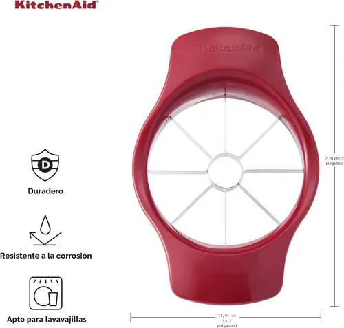 Vista 2 de KitchenAid KE305OHERA Cortador de frutas clásico, talla única, rojo