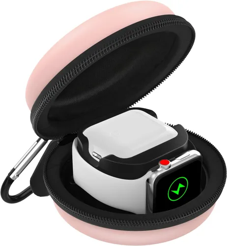 Vista 15 de MoKo Caja de almacenamiento compatible con Apple Watch Series 11/10/9/8/7/6/5/4/3/2/1/SE3/SE2/SE, funda protectora portátil de viaje para AirPods