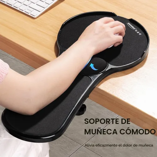 Vista 6 de Almohadillas negras para silla de oficina, reposabrazos, mouse con deflector para evitar caídas