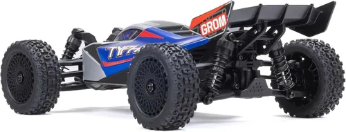 Vista 8 de ARRMA Typhon GROM 4x4 RC Buggy, RTR, Blue/Silver Azul/Plateado
