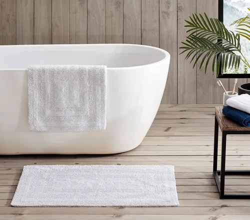 Vista 22 de Eddie Bauer - Alfombra de baño, alfombra de pasillo de algodón 100% suave y afelpado con mechones, altamente absorbente, de secado rápido y con Beige
