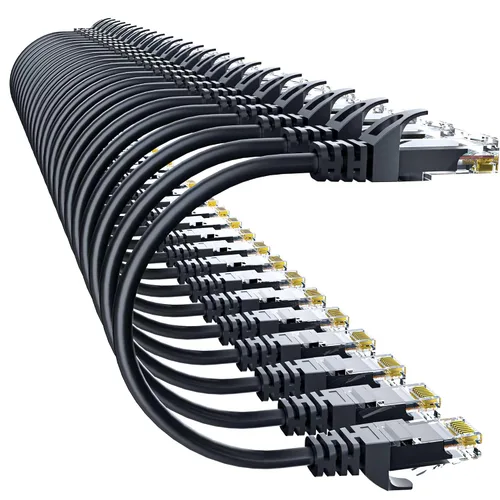 Vista 13 de Cable Ethernet Cat 6 de 50 pies para exteriores e interiores, cable de conexión Ethernet Cat6 de 10 Gbps, cable de red UTP Cat6 de alta velocidad