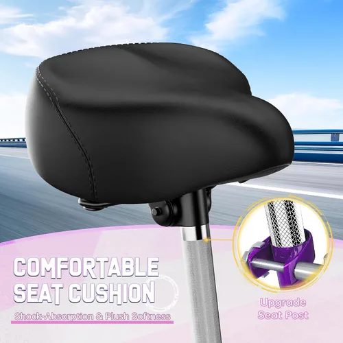 Vista 7 de Outroad - Triciclo Comfort de 24/26 pulgadas, triciclo de crucero de 1 velocidad, bicicletas de 3 ruedas con cesta grande para personas mayores