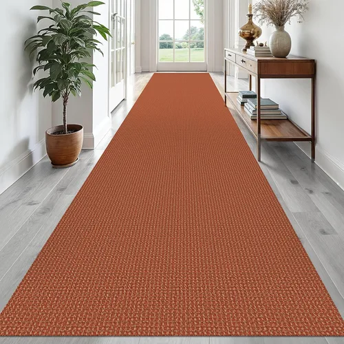 Vista 140 de EARTHALL Alfombra tejida de 2 x 3 pies, lavable para entrada, alfombra trenzada antideslizante, alfombra para puerta interior y exterior, alfombra