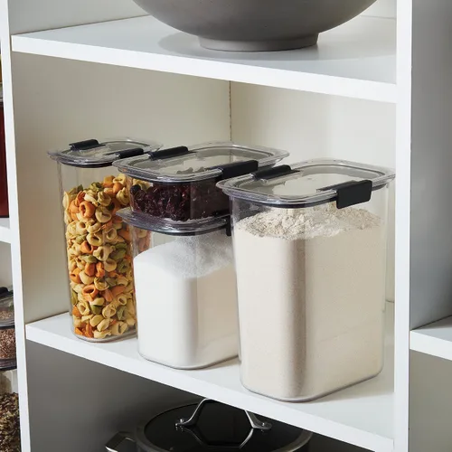 Vista 3 de Rubbermaid Brilliance - Recipientes para almacenar alimentos, libres de bisfenol A, con tapas