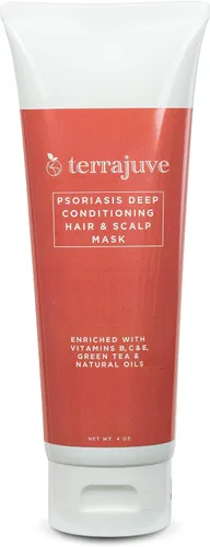 Vista 7 de Terrajuve Acondicionador de máscara de psoriasis para cabello y cuero cabelludo, hidratante natural, loción calmante para piel seca, picazón, roja