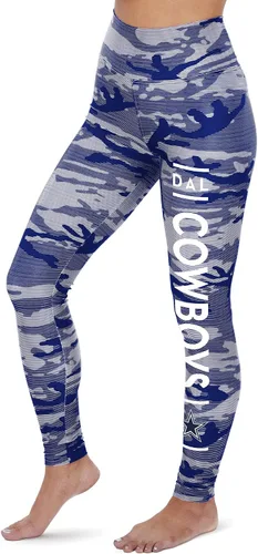 Vista 32 de Zubaz NFL Mallas para mujer de longitud completa de cintura alta básica 1.0