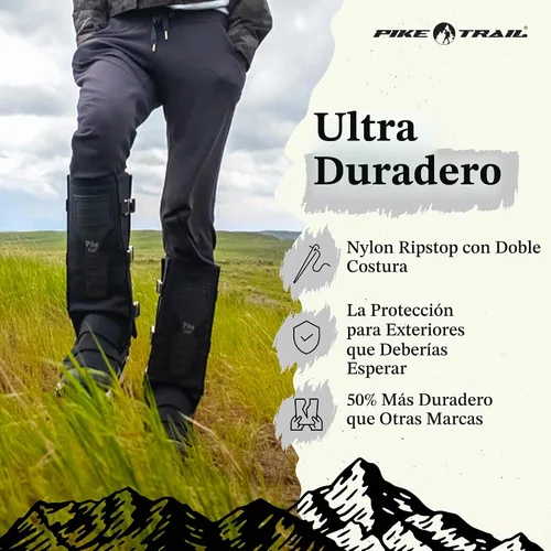 Vista 6 de Pike Trail Polainas de pierna de serpiente: protección de alto rendimiento para excursionistas y cazadores - Impermeable, protección contra
