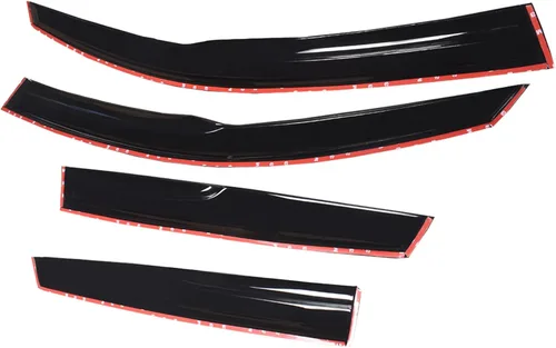 Vista 3 de munirater Reemplazo del deflector de protección contra la lluvia de la visera lateral para Mazda 3 Hatchback 2004-2009