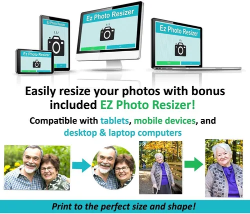 Vista 2 de MemoriPix Kit de fabricación de collares de joyería para fotos, hace 2 colgantes con cadenas de bolas pequeñas y redimensionador de fotos