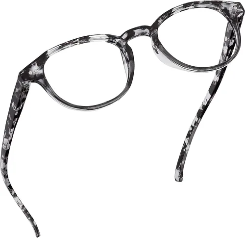 Vista 7 de Readerest Round Blue Light Reading Glasses - Computer Glasses w/Spring Hinges - UV Protection, Anti Glare & Eye Strain