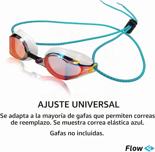 Vista 3 de Kit de correa para gafas Flow (paquete de 2) - Correas elásticas de repuesto para gafas de natación