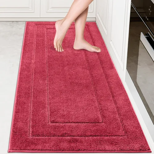 Vista 52 de PURRUGS Alfombra de cocina lavable a máquina, de 24 x 35.5 pulgadas, antideslizantes, antideslizantes, tapetes de pie suaves y superabsorbentes