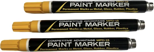 Vista 15 de Marcador de pintura esmaltada de ventaja competitiva MPD Permanente Impermeable Resistente a los rayos UV Blanco