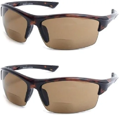 Vista 7 de The Foster II - Lentes de sol bifocales de plástico para lectura deportiva y envolvente, para hombres y mujeres, con certificación ANSI Z87.1 negro
