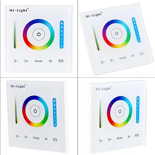 Vista 9 de TOPINCN Panel táctil LED controlador indicador lámpara para RGB/RGBW/RGB+CCT Color cambiante tira luz tira luz controlador