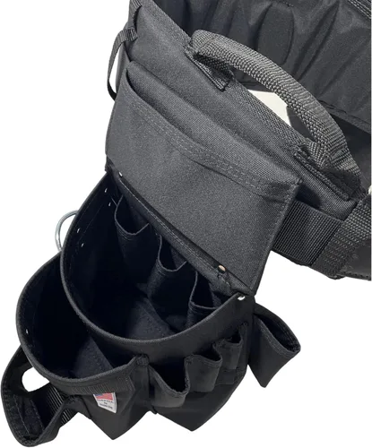 Vista 6 de BOULDER BAG Professional Pro Framer MAX Combo con cómodo cinturón de herramientas de soporte de espalda, hebilla de cinturón de cuero, resistente