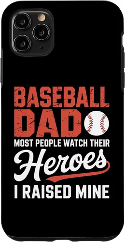 Vista 13 de Baseball Dad Most People Watch Their Heroes I Raised Mine Case for iPhone 16