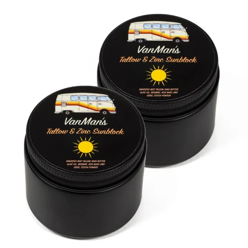 Vista 7 de Vanman's - Protector solar de zinc y sarga - Protector solar de sarga de ternera 20 SPF resistente al agua con aceite de oliva, cera de abejas