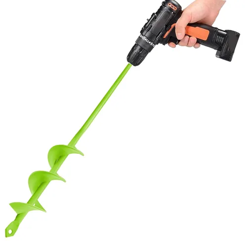 Vista 9 de TCBWFY Paquete de 4 brocas de taladro en espiral para jardín – Acero resistente de alta durabilidad, resistente a la corrosión – Perfecto
