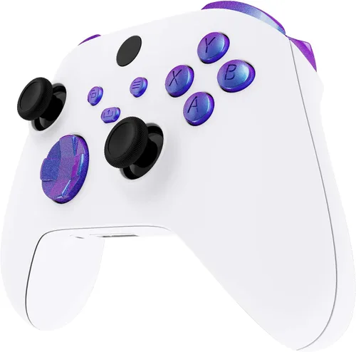 Vista 5 de eXtremeRate Chameleon - Botones de repuesto para Xbox Series S y Xbox Series X, parachoques LB RB LT RT, D-pad ABXY Start Back Sync para Xbox Series