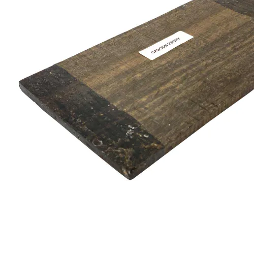 Vista 3 de Exotic Wood Zone Exquisitas placas de ébano Gaboon para una impresionante chapa de instrumentos 7.087x3.543x0.157 in Placas de guitarra Placas